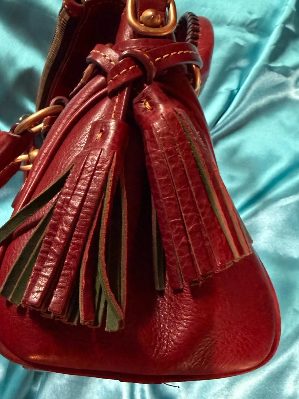 Dooney & Bourke Florentine Micro Satchel in Bordeaux